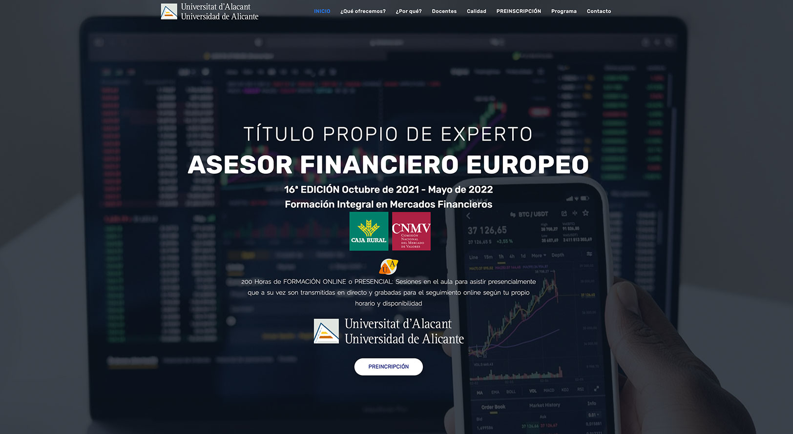 Experto Asesor Financiero Europeo ONLINE